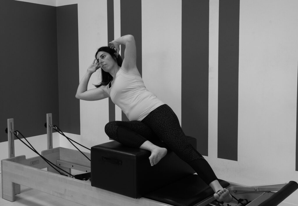 Side sit up al reformer, anna minelli